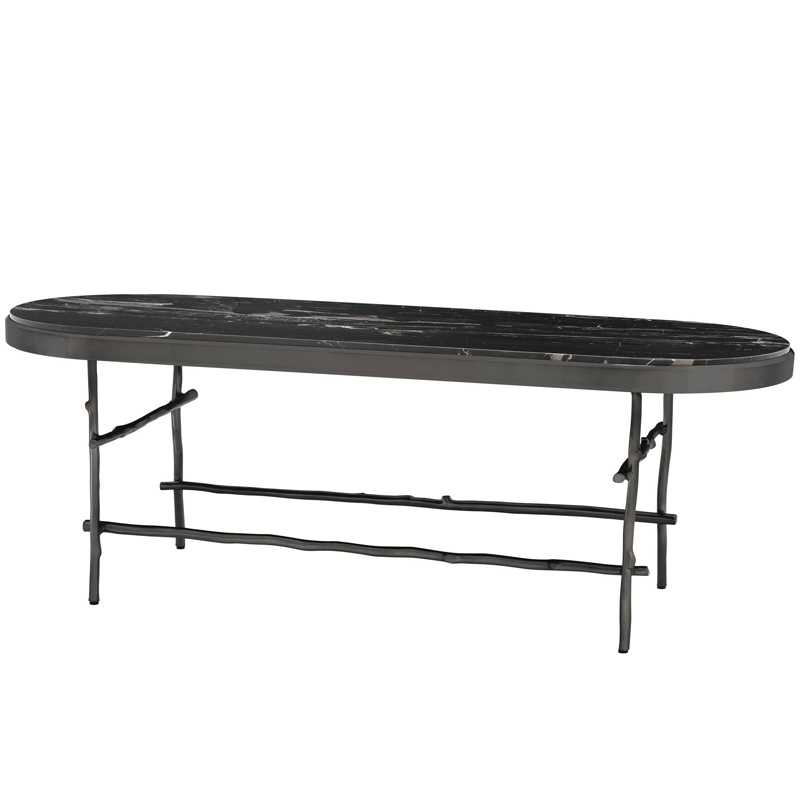 Кофейный стол Eichholtz Coffee Table Tomasso Черный Мрамор Nero Темная бронза Кофейный стол Eichholtz Coffee Table Tomasso Черный Мрамор Nero Темная бронза в Липецке | Loft Concept