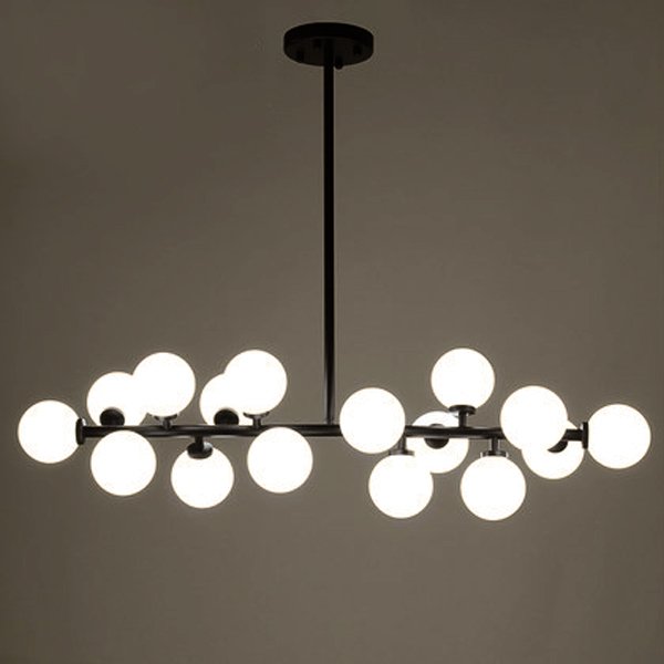 Светильник Bubble Stik Black Chandelier Черный матовый Светильник Bubble Stik Black Chandelier Черный матовый в Липецке | Loft Concept
