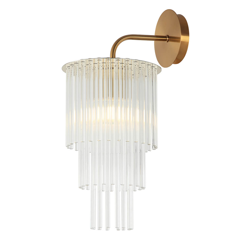 Бра Harrison Sconce gold Глянцевое золото Прозрачный Бра Harrison Sconce gold Глянцевое золото Прозрачный в Липецке | Loft Concept