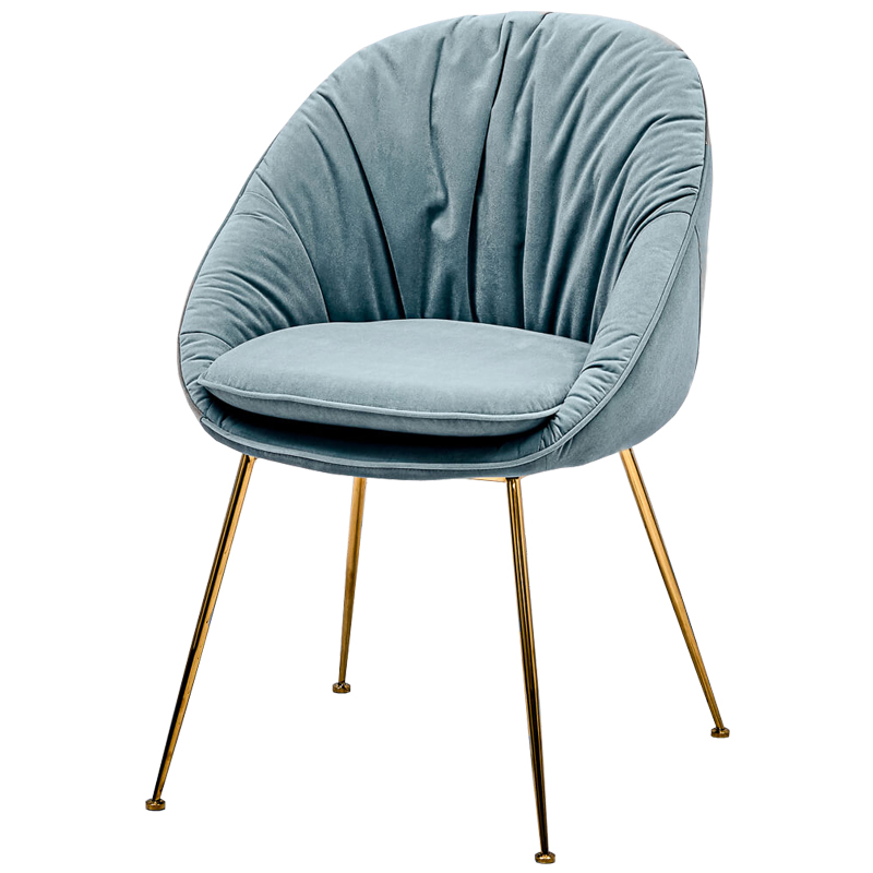 Стул Perrers Stool Pastel Blue Голубой пастельный Глянцевое золото Стул Perrers Stool Pastel Blue Голубой пастельный Глянцевое золото в Липецке | Loft Concept
