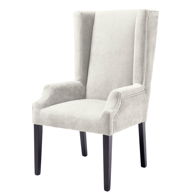Стул Eichholtz Dining Chair Tempio sand Молочный Черный Стул Eichholtz Dining Chair Tempio sand Молочный Черный в Липецке | Loft Concept