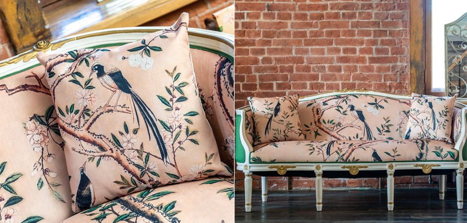 Декоративная подушка Beige and Green Chinoiserie 2 Декоративная подушка Beige and Green Chinoiserie 2 - Loft-Concept в Липецке