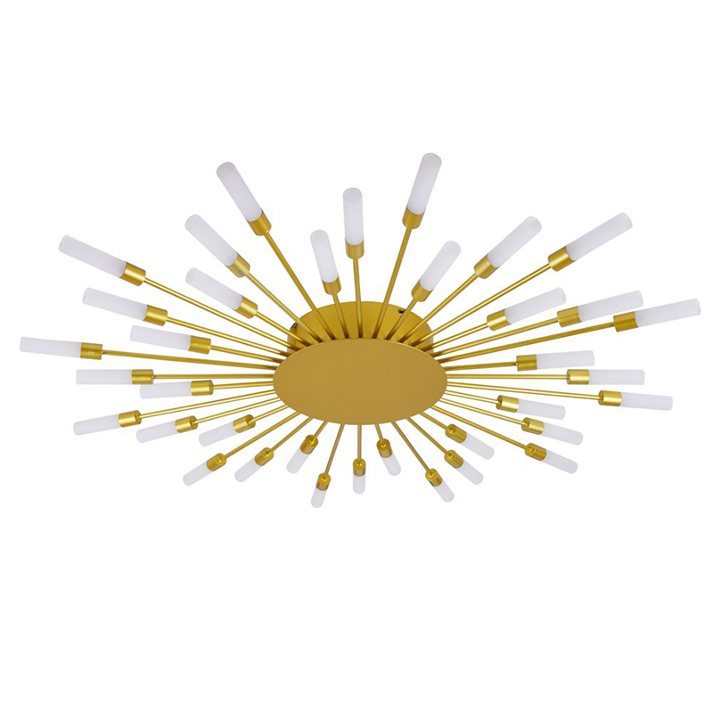 Потолочный светильник Aiden Ceiling Lamp 36 Золотой Белый Потолочный светильник Aiden Ceiling Lamp 36 Золотой Белый в Липецке | Loft Concept