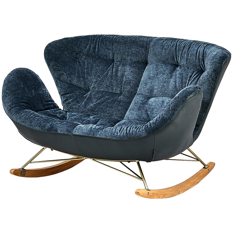 Диван Pernill Sofa Темно-синий Латунь Древесина Диван Pernill Sofa Темно-синий Латунь Древесина в Липецке | Loft Concept