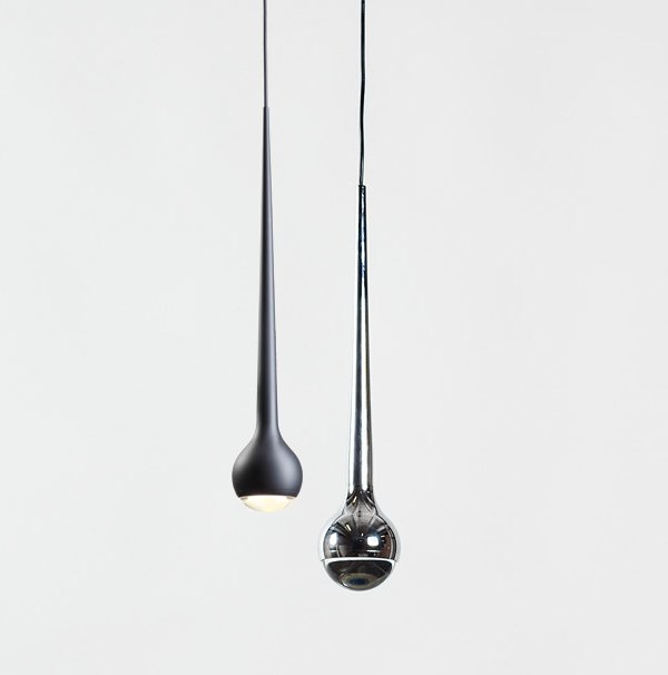 Подвесной светильник Falling Up Pendant Light Черный Хром Подвесной светильник Falling Up Pendant Light Черный Хром в Липецке | Loft Concept