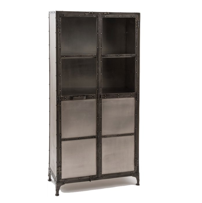 Буфет Industrial Steampunk Nickel Cabinet Буфет Industrial Steampunk Nickel Cabinet в Липецке | Loft Concept