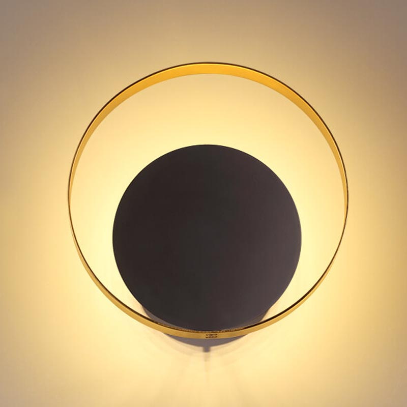 Бра Globo Ocular Sconce Circle Black Золотой Черный Бра Globo Ocular Sconce Circle Black Золотой Черный в Липецке | Loft Concept