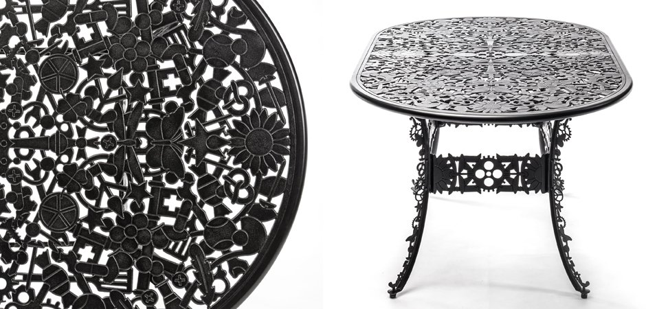 Обеденный стол Industry Collection ALUMINIUM OVAL TABLE – BLACK Обеденный стол Industry Collection ALUMINIUM OVAL TABLE – BLACK - Loft-Concept в Липецке