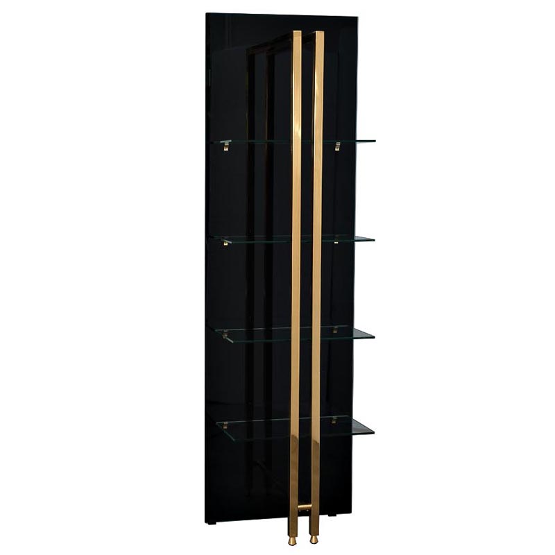 Стеллаж Manley Rack Черный Глянцевое золото Стеллаж Manley Rack Черный Глянцевое золото в Липецке | Loft Concept