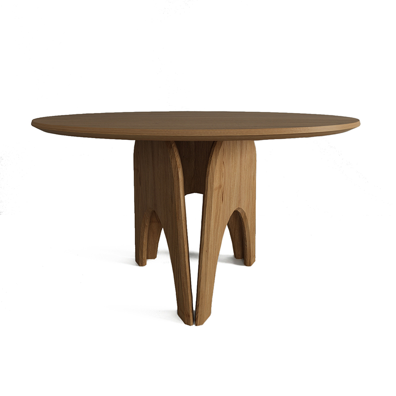 Обеденный круглый стол из дерева Pelican Dinner Table Древесина Обеденный круглый стол из дерева Pelican Dinner Table Древесина в Липецке | Loft Concept