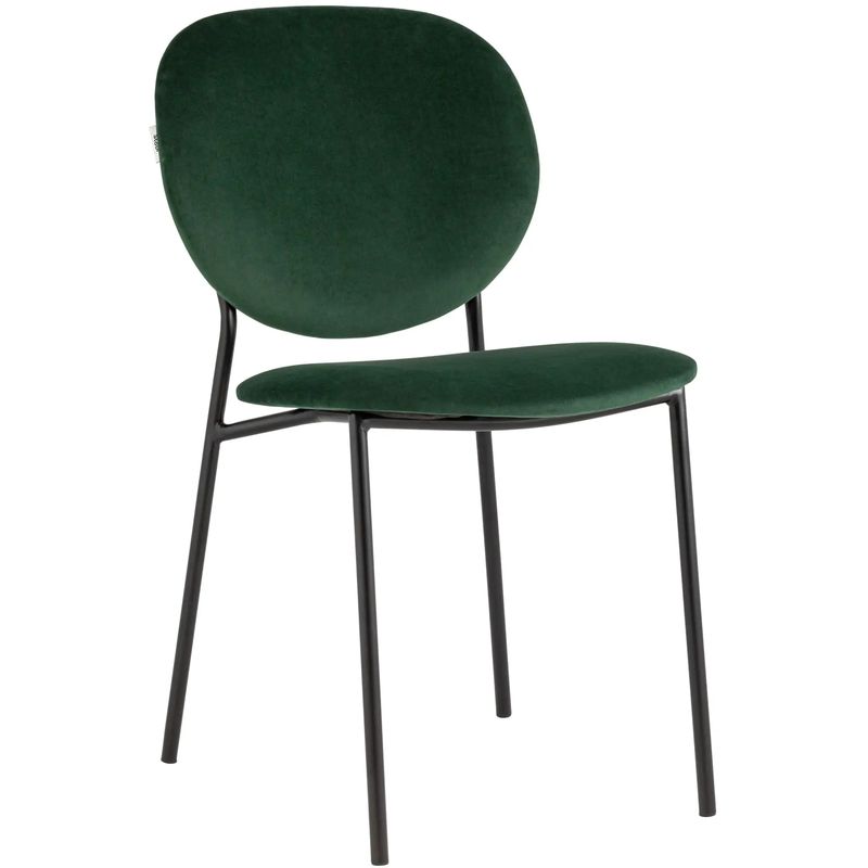 Стул Stanley Chair Зеленый Велюр Зеленый Черный Стул Stanley Chair Зеленый Велюр Зеленый Черный в Липецке | Loft Concept