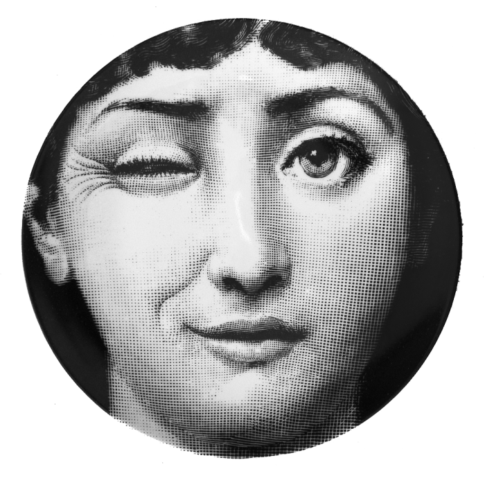 Декоративная тарелка Fornasetti 130 Черный Декоративная тарелка Fornasetti 130 Черный в Липецке | Loft Concept