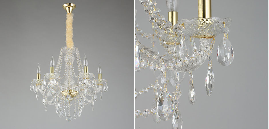 Хрустальная Люстра Tears Золотая  - Loft-Concept в Липецке