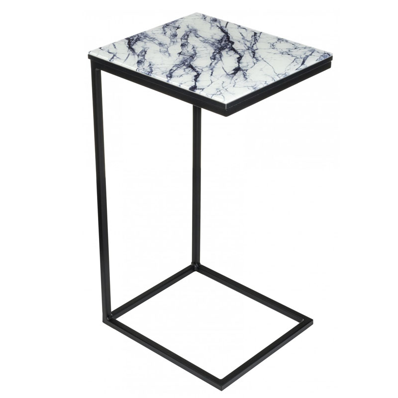 Приставной стол Zermatt Side Table white marble Белый Мрамор Bianco Приставной стол Zermatt Side Table white marble Белый Мрамор Bianco в Липецке | Loft Concept