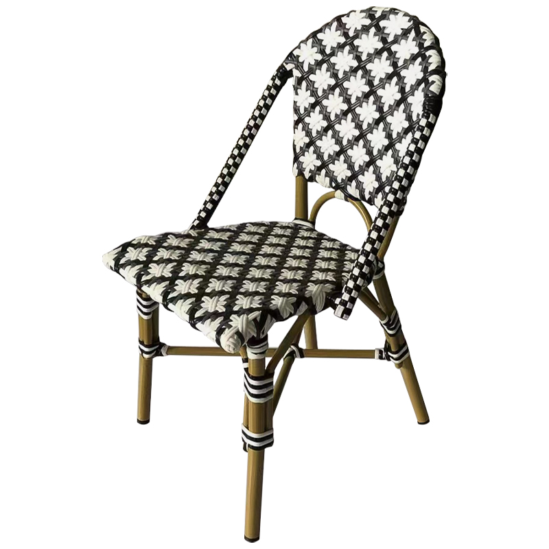 Стул ротанг Wicker Mathis Rattan Chair Черно-белый Древесина Стул ротанг Wicker Mathis Rattan Chair Черно-белый Древесина в Липецке | Loft Concept