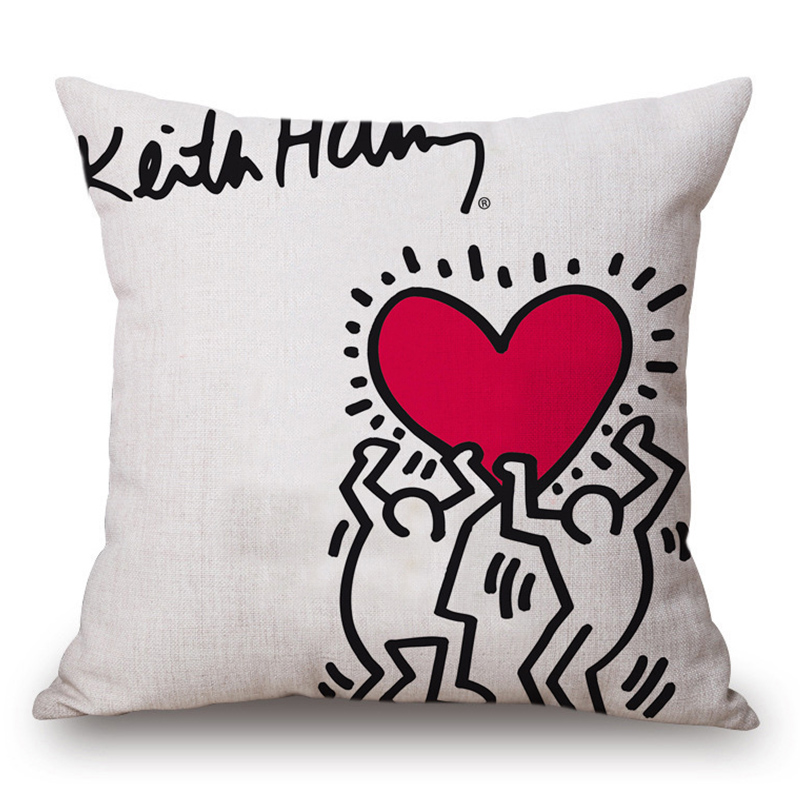 Подушка Keith Haring 11 Мульти Подушка Keith Haring 11 Мульти в Липецке | Loft Concept