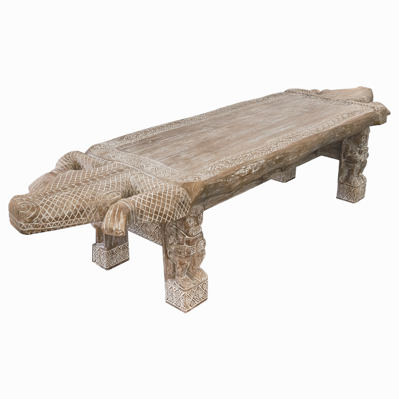 Большой обеденный стол Crocodile dining table ручная работа Древесина Большой обеденный стол Crocodile dining table ручная работа Древесина в Липецке | Loft Concept