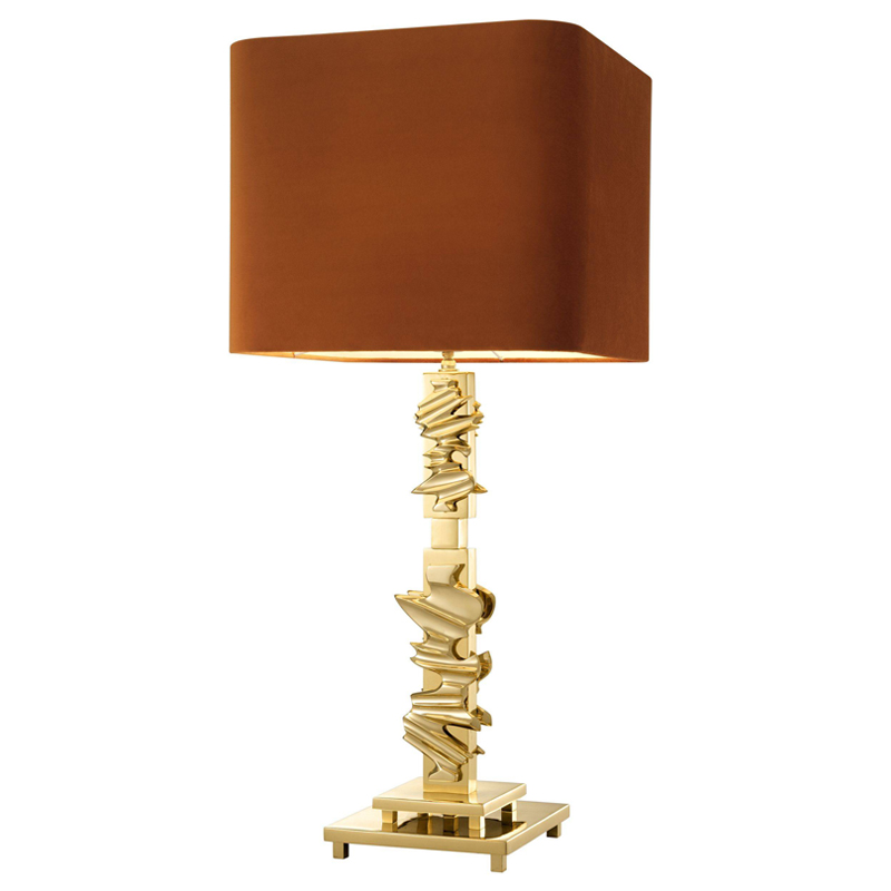 Настольная лампа Eichholtz Table Lamp Abruzzo brass Латунь Оранжевый Настольная лампа Eichholtz Table Lamp Abruzzo brass Латунь Оранжевый в Липецке | Loft Concept