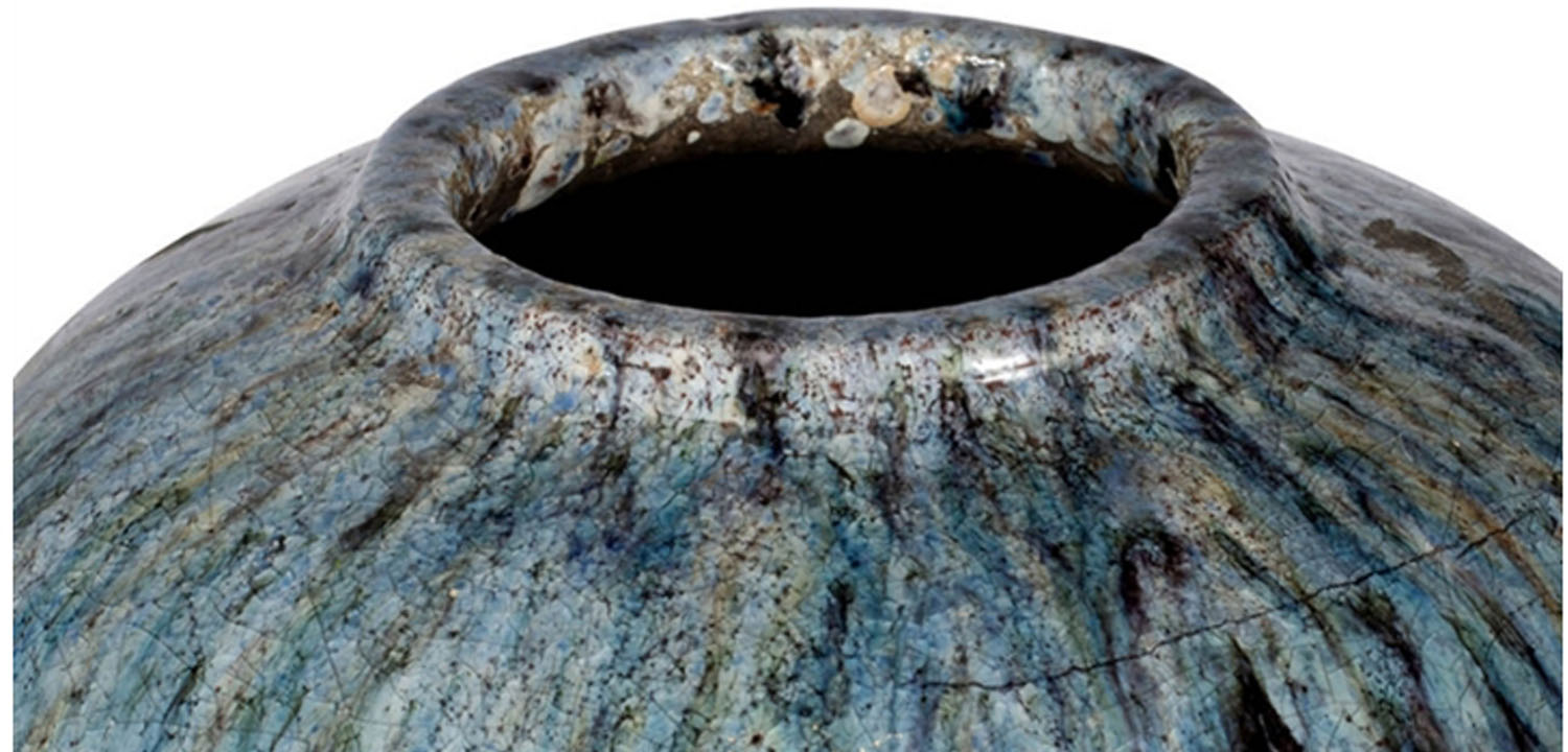 Ваза Terracotta Vase blue-white - фото №1