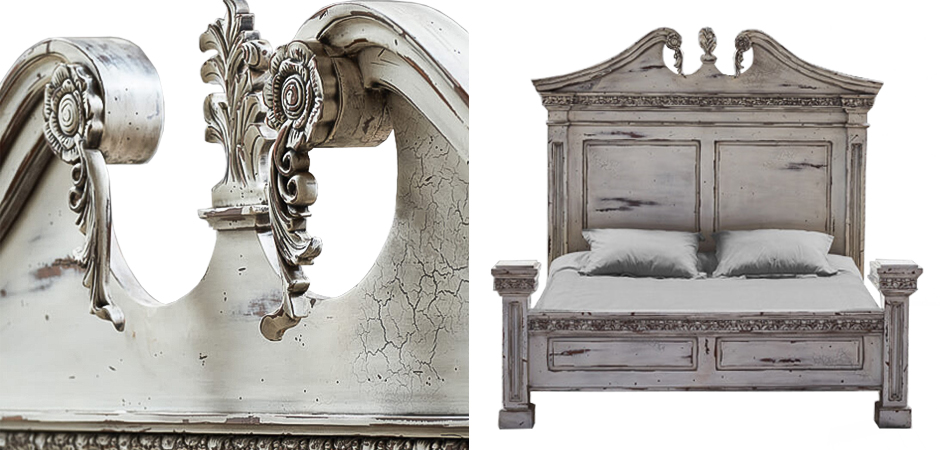 Кровать Gothic Style Bed White Кровать Gothic Style Bed White - Loft-Concept в Липецке
