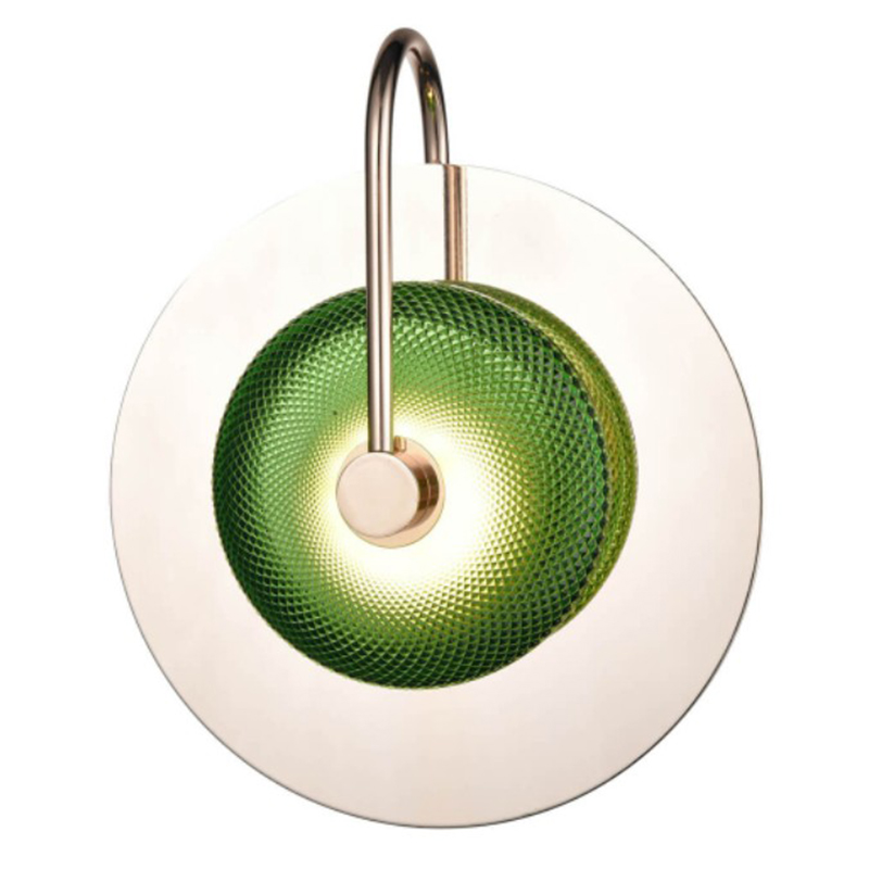 Бра Green Disk One Mirrored Зеленый Зеркало Бра Green Disk One Mirrored Зеленый Зеркало в Липецке | Loft Concept