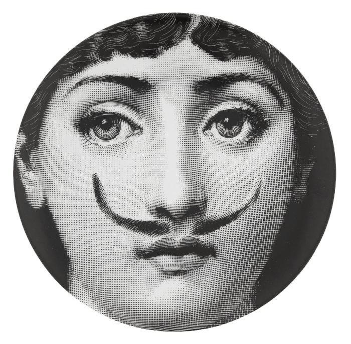 Декоративная тарелка Fornasetti 021 Черный Декоративная тарелка Fornasetti 021 Черный в Липецке | Loft Concept