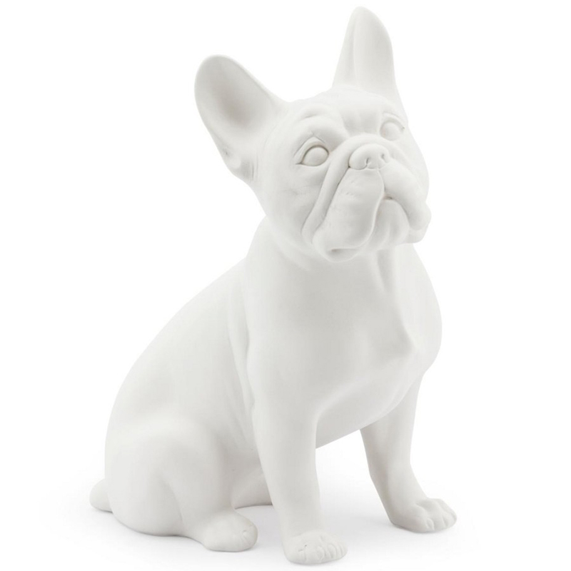 Статуэтка Abhika French Bulldog White Белый Статуэтка Abhika French Bulldog White Белый в Липецке | Loft Concept