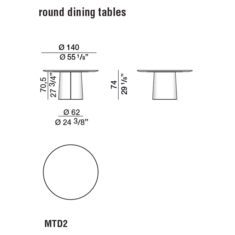 Дизайнерский круглый обеденный стол MATEO Dining Table Дизайнерский круглый обеденный стол MATEO Dining Table в Липецке