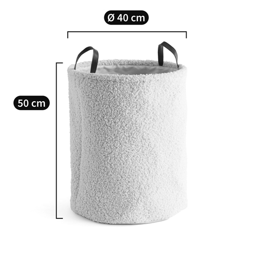 Корзина для белья из ткани букле Boucle Organizers Round Корзина для белья из ткани букле Boucle Organizers Round в Липецке