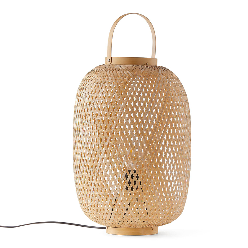 Настольная лампа Lantern Wicker Table lamp Бежевый Настольная лампа Lantern Wicker Table lamp Бежевый в Липецке | Loft Concept