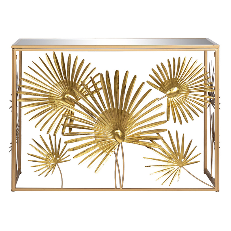 Консоль Golden Palm Leaves Золотой Консоль Golden Palm Leaves Золотой в Липецке | Loft Concept