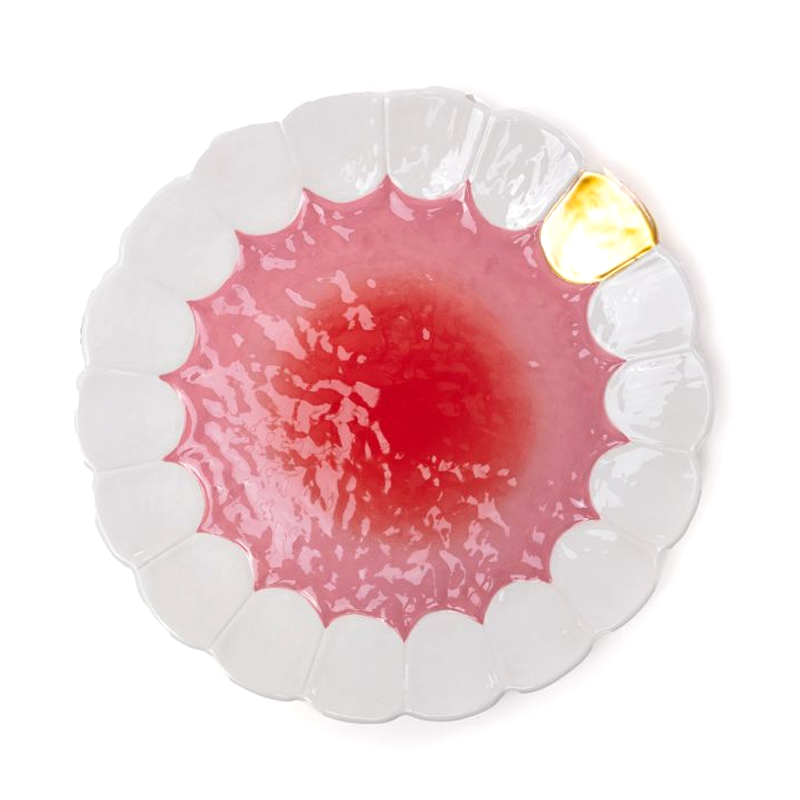 Блюдо Seletti Mouth Full Золотой Розовый Белый Блюдо Seletti Mouth Full Золотой Розовый Белый в Липецке | Loft Concept