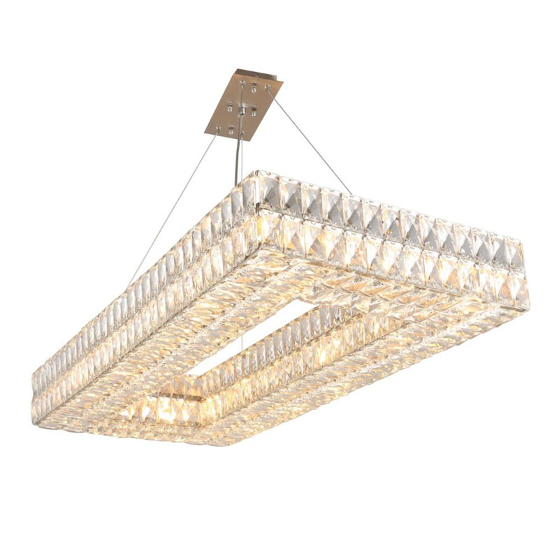 Люстра Crystal Regena Silver Rectangle Chandelier 100 Прозрачный Хром Люстра Crystal Regena Silver Rectangle Chandelier 100 Прозрачный Хром в Липецке | Loft Concept