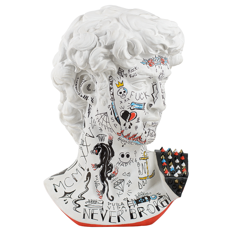 Статуэтка Bust of David PUNK Мульти Статуэтка Bust of David PUNK Мульти в Липецке | Loft Concept