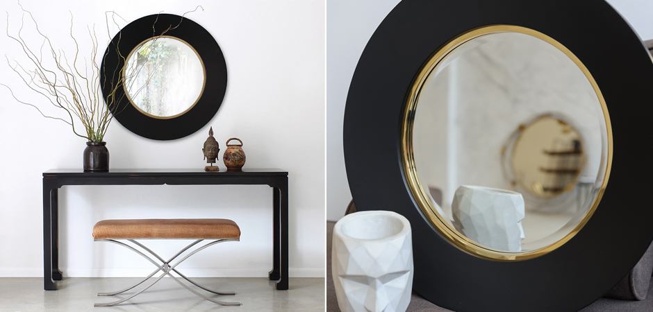 Зеркало Black Circle Mirror Зеркало Black Circle Mirror - Loft-Concept в Липецке