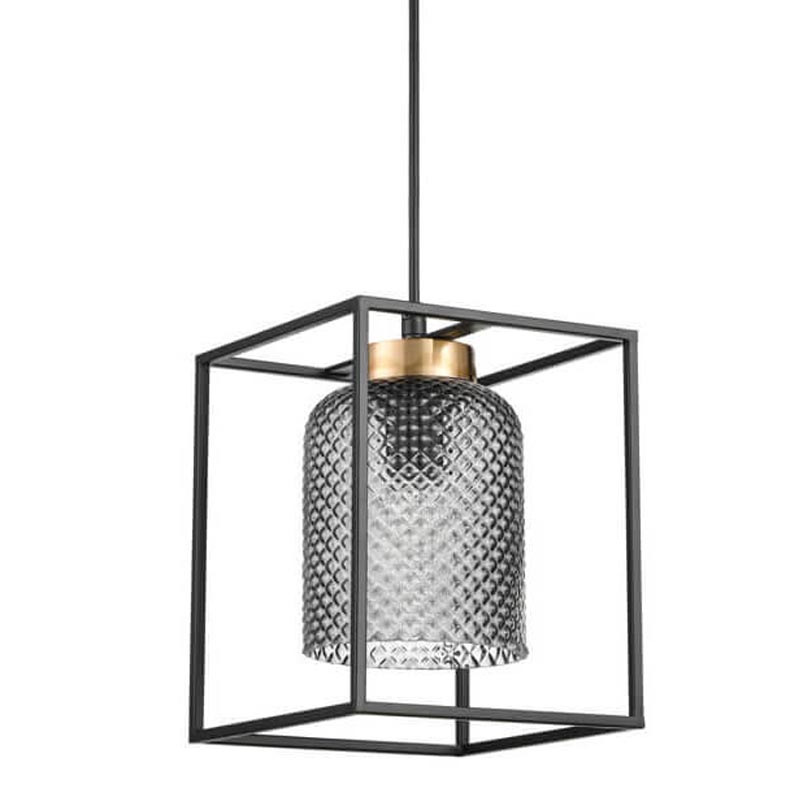 Подвесной светильник Myron Hanging lamp Черный Дымчатый (Smoke) Подвесной светильник Myron Hanging lamp Черный Дымчатый (Smoke) в Липецке | Loft Concept