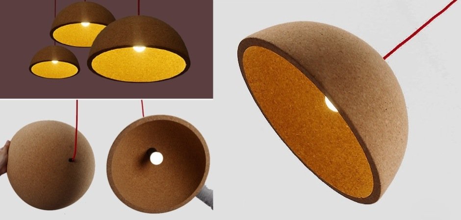 Подвесной светильник Cork Semisphere Подвесной светильник Cork Semisphere - Loft-Concept в Липецке