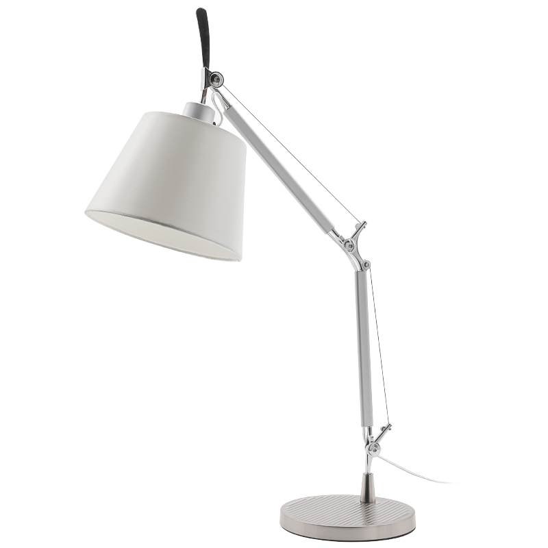Настольная лампа Tolomeo Tavolo Basculante Белый Хром Настольная лампа Tolomeo Tavolo Basculante Белый Хром в Липецке | Loft Concept