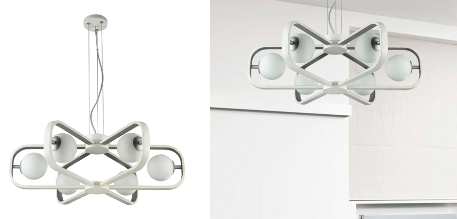 Люстра Michele Ball Chandelier Silver 6 Люстра Michele Ball Chandelier Silver 6 - Loft-Concept в Липецке