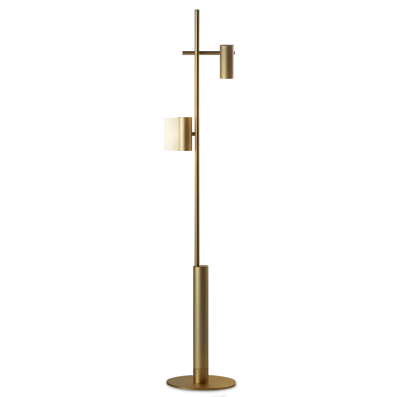 Торшер CILON Typography Floor Lamp I Золотой Белый Торшер CILON Typography Floor Lamp I Золотой Белый в Липецке | Loft Concept