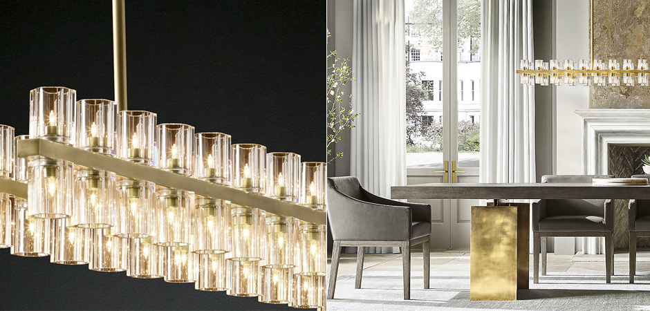Люстра Restoration Hardware Arcachon Linear Chandelier Люстра Restoration Hardware Arcachon Linear Chandelier - Loft-Concept в Липецке