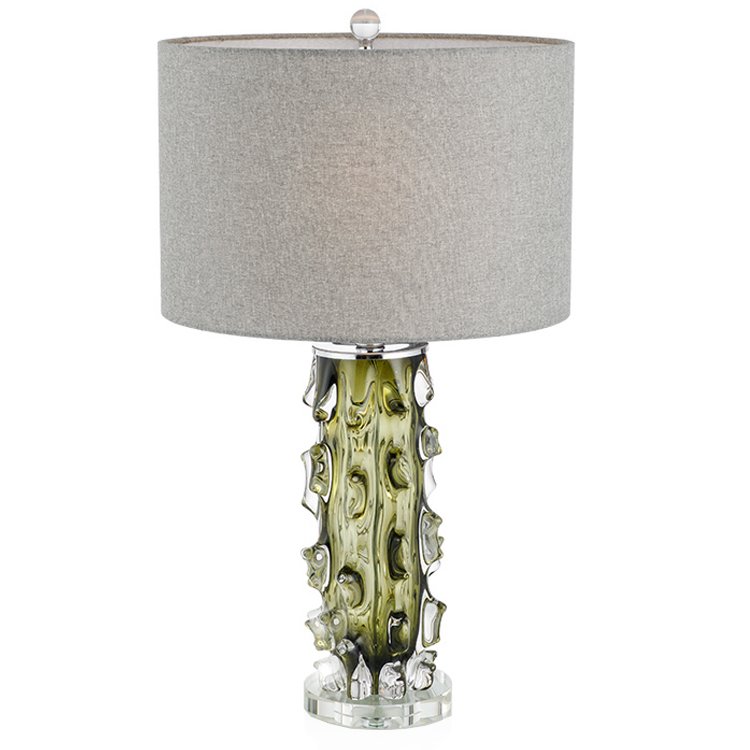 Настольная лампа Glass Cactus Зеленый Серый Настольная лампа Glass Cactus Зеленый Серый в Липецке | Loft Concept