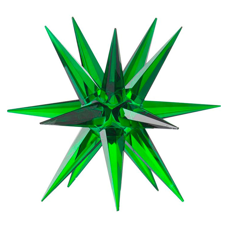 Статуэтка стеклянная зеленая звезда Green Star Зеленый Статуэтка стеклянная зеленая звезда Green Star Зеленый в Липецке | Loft Concept