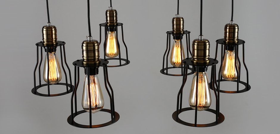 Люстра Loft Industrial 10 wire Cage Filament Pendant Люстра Loft Industrial 10 wire Cage Filament Pendant - Loft-Concept в Липецке