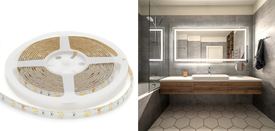 Светодиодная влагозащищенная лента 7,2W/m 30LED/m 5050SMD теплый белый 5M Светодиодная влагозащищенная лента 7,2W/m 30LED/m 5050SMD теплый белый 5M - Loft-Concept в Липецке