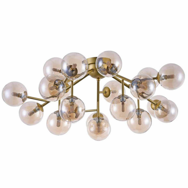 Потолочный Светильник Berries Chandelier Amber 75 матовое золото Янтарь (Amber) Потолочный Светильник Berries Chandelier Amber 75 матовое золото Янтарь (Amber) в Липецке | Loft Concept