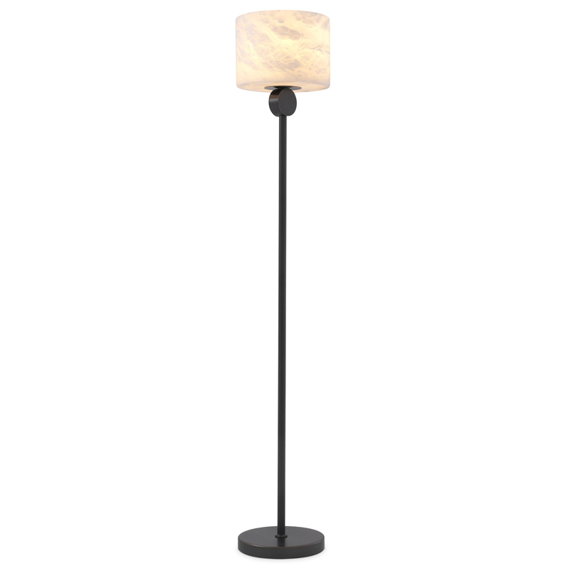 Торшер Eichholtz Floor Lamp Etruscan Bronze Темная бронза Белый Торшер Eichholtz Floor Lamp Etruscan Bronze Темная бронза Белый в Липецке | Loft Concept