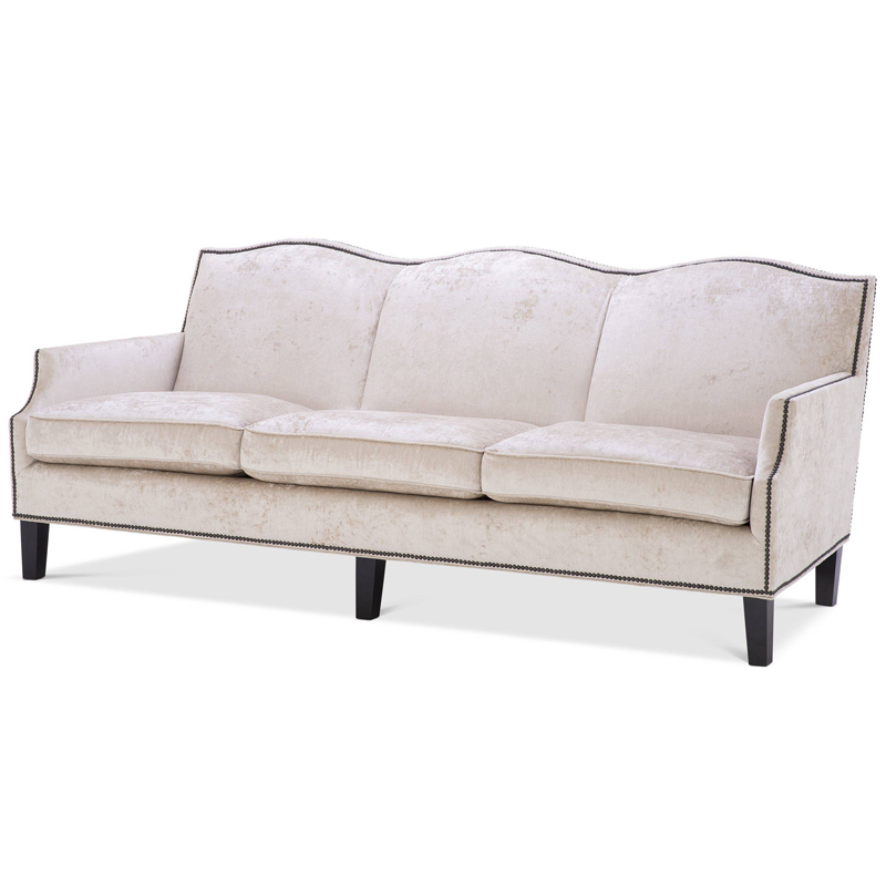 Диван Eichholtz Sofa Merlin Кремовый Латунь Черный Диван Eichholtz Sofa Merlin Кремовый Латунь Черный в Липецке | Loft Concept