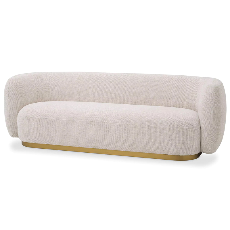 Диван Eichholtz Sofa Roxy Кремовый Латунь Диван Eichholtz Sofa Roxy Кремовый Латунь в Липецке | Loft Concept