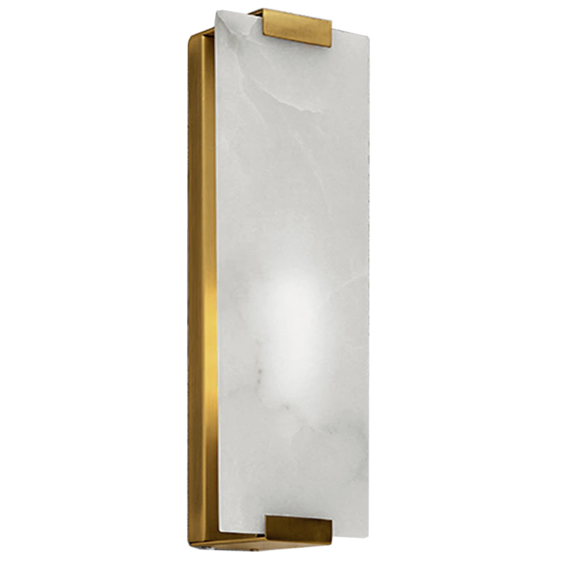 Бра Marble Rectangle Wall Lamp Brass Латунь Бра Marble Rectangle Wall Lamp Brass Латунь в Липецке | Loft Concept